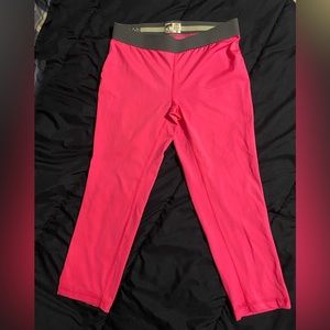 Soffe Dri Fit leggings, M, neon pink